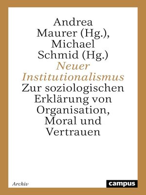 cover image of Neuer Institutionalismus